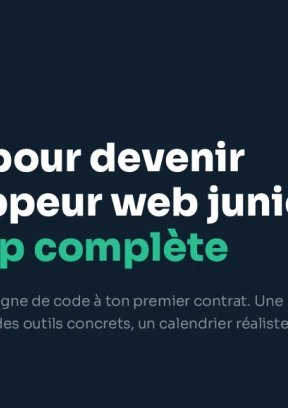 Couverture – 6 mois pour devenir développeur web junior : roadmap complète