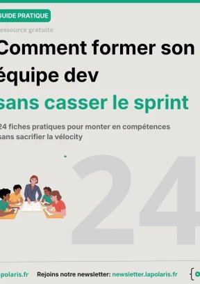 Couverture – Comment former son équipe dev sans casser le sprint