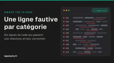 OWASP Top 10 2025 : une ligne de code fautive par catégorie