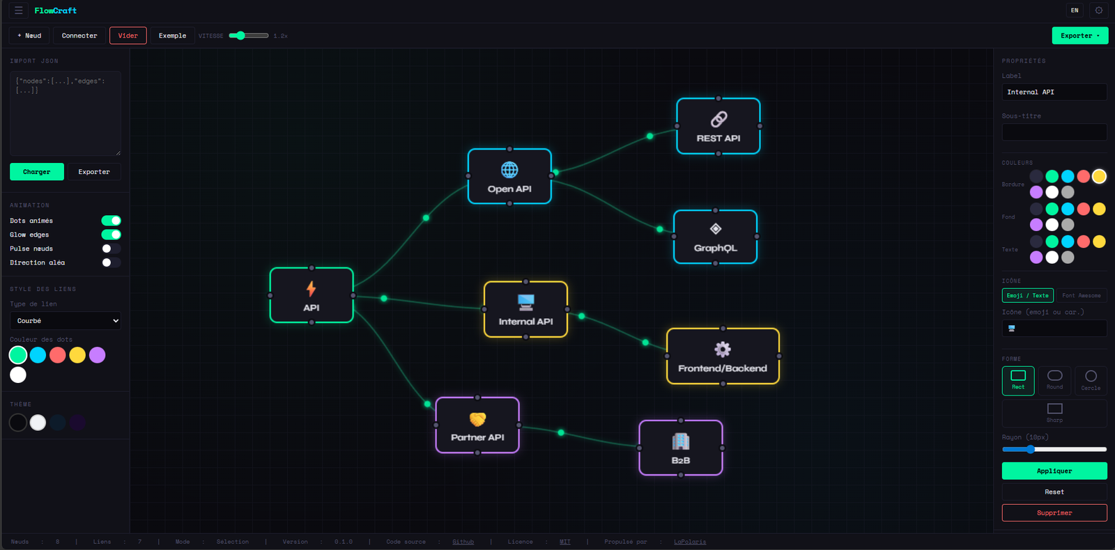Aperçu de FlowCraft